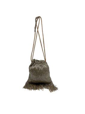 Antik Kraft Silver Beaded Fringe Bag